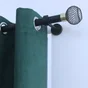 Kit de tringle a rideau Glama Diam.25 mm Noir mat 160-300 cm