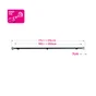 Kit de tringle a rideau Glama Diam.25 mm Noir mat 160-300 cm