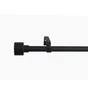 Kit de tringle à rideau Duplo Diam.16 mm noir 120 à 210 cm
