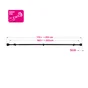 Kit de tringle à rideau Duplo Diam.19 mm noir 160 à 300 cm
