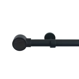 Kit de tringle a rideau Koky Diam.25 mm Noir fonce 160-300 cm