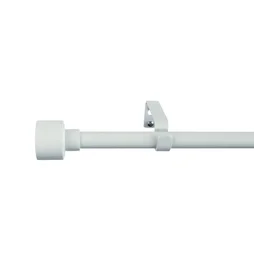 Kit de tringle à rideau Duplo Diam.19 mm blanc 120 à 210 cm