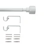 Kit de tringle à rideau Duplo Diam.19 mm blanc 120 à 210 cm