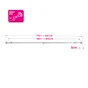 Kit de tringle à rideau Duplo Diam.19 mm blanc 160 à 300 cm