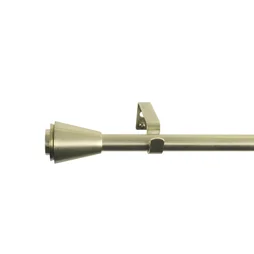Kit de tringle a rideau Orno Diam.16 mm Dore brosse 120-210 cm