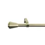 Kit de tringle a rideau Orno Diam.16 mm Dore brosse 120-210 cm