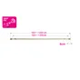 Kit de tringle a rideau Orno Diam.16 mm Dore brosse 120-210 cm