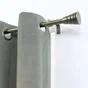 Kit de tringle a rideau Aspyral Diam.16 mm Nickel mat 120-210 cm