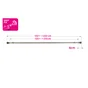 Kit de tringle a rideau Aspyral Diam.16 mm Nickel mat 120-210 cm