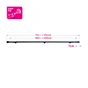 Kit de tringle a rideau Koky Diam.25 mm Noir fonce 160-300 cm
