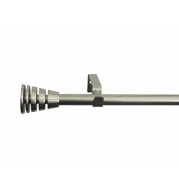 Kit de tringle a rideau Asp Diam.16 mm Nickel mat 160-300 cm