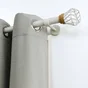 Kit de tringle a rideau Tulis Diam.25 mm Blanc mat 160-300 cm
