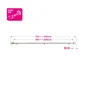 Kit de tringle a rideau Tulis Diam.25 mm Blanc mat 160-300 cm