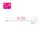 Kit de tringle a rideau Tulis Diam.25 mm Blanc mat 200-360 cm