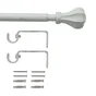 Kit de tringle a rideau Pistyl Diam.16 mm Blanc mat 120-210 cm