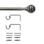 Kit de barres à rideaux Elip Diam.19 mm nickel 120 à 210 cm