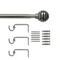 Kit de barres à rideaux Elip Diam.19 mm nickel 160 à 300 cm