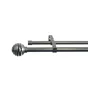 Kit de tringle a rideau Eli Diam.16 mm Nickel mat 120-210 cm