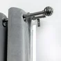 Kit de tringle a rideau Eli Diam.16 mm Nickel mat 120-210 cm