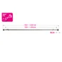 Kit de tringle a rideau Eli Diam.16 mm Nickel mat 120-210 cm