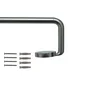 Kit de tringle à rideau Sombrio Diam.16/19 mm Acier mat 120-210 cm