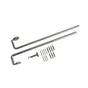 Kit de tringle à rideau Sombrio Diam.16/19 mm Acier mat 200-360 cm