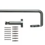 Kit de tringle à rideau Sombrio Diam.16/19 mm Acier mat 200-360 cm