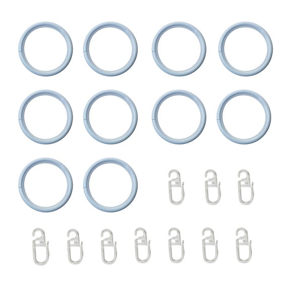 Lot de 10 anneaux anneau 28 mm fer blanc mat