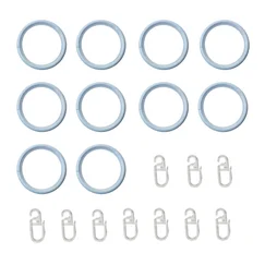 Lot de 10 anneaux anneau 28 mm fer blanc mat