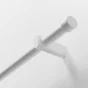 Kit de tringle a rideau Taiga Diam.28 mm Blanc mat 180 cm