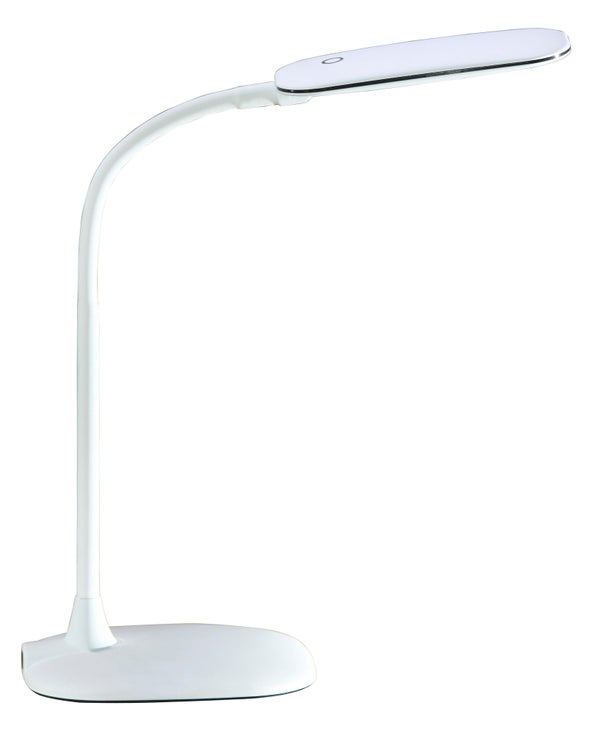 Lampe de bureau Mei tactile, blanc, H.55 cm INSPIRE LED