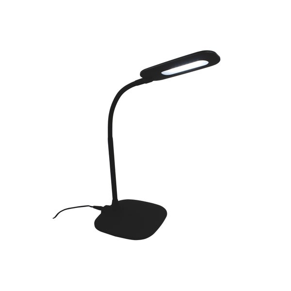 Lampe de bureau Mei tactile, fer / abs, noir, H.55 cm INSPIRE LED