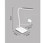 Lampe de bureau, design, plastique blanc tactile, INSPIRE Mesquite, 700lm