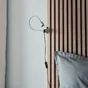 Lampe de bureau  INSPIRE LED Gao, aluminium, argent,  H.35 cm