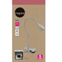 Lampe de bureau  INSPIRE LED Gao, aluminium, argent,  H.35 cm
