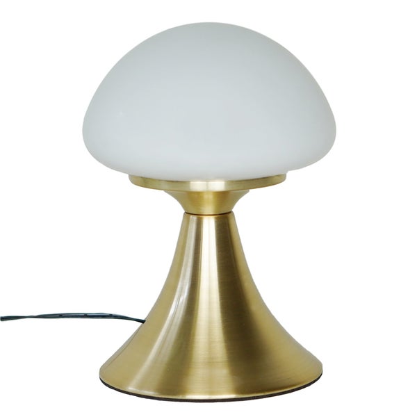 Lampe de chevet, glamour, metal laiton tactile, INSPIRE Kinoko, H.22cm