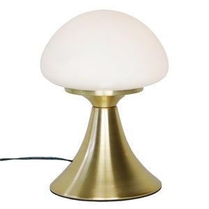 Lampe de chevet, glamour, metal laiton tactile, INSPIRE Kinoko, H.22cm