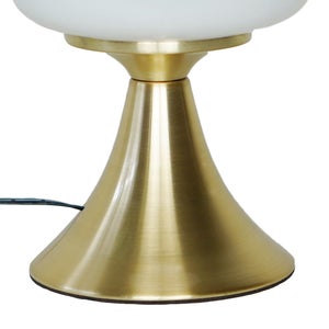 Lampe de chevet, glamour, metal laiton tactile, INSPIRE Kinoko, H.22cm