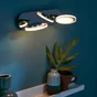 Rampe 2 spots led intégrée, métal chrome, INSPIRE Loob