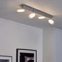Rampe 4 spots led intégrée, métal chrome, INSPIRE Loob