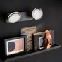 Rampe 2 spots led intégrée, métal noir, INSPIRE Loob