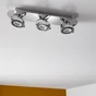 Rampe 3 spots led intégrée, métal chrome, INSPIRE Xena