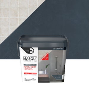 Enduit Masqu'carrelage et mur MAISON DECO, bleu nuit, 9 kg