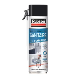 Mousse expansive sanitaire <0,1% iso RUBSON blanc 500ml/21l
