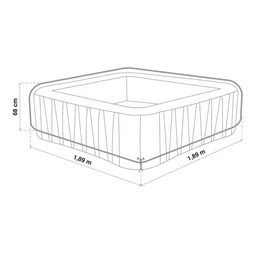 Housse de protection de jardin NATERIAL L.189 x l.189 x H.68 cm