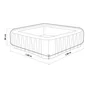 Housse de protection de jardin NATERIAL L.189 x l.189 x H.68 cm