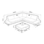 Housse de protection de jardin, NATERIAL, l.252 x H.75 cm