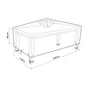 Housse de protection de jardin NATERIAL 130 x 250 x 60 cm