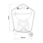 Housse de protection barbecue et plancha NATERIAL L.80 x l.66 x H.80 cm