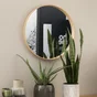 Miroir rond bois naturel Nordik INSPIRE diam.62 cm